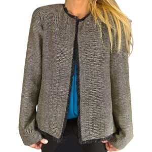 DONCASTER VINTAGE Tweed 100% Silk‎ Blazer